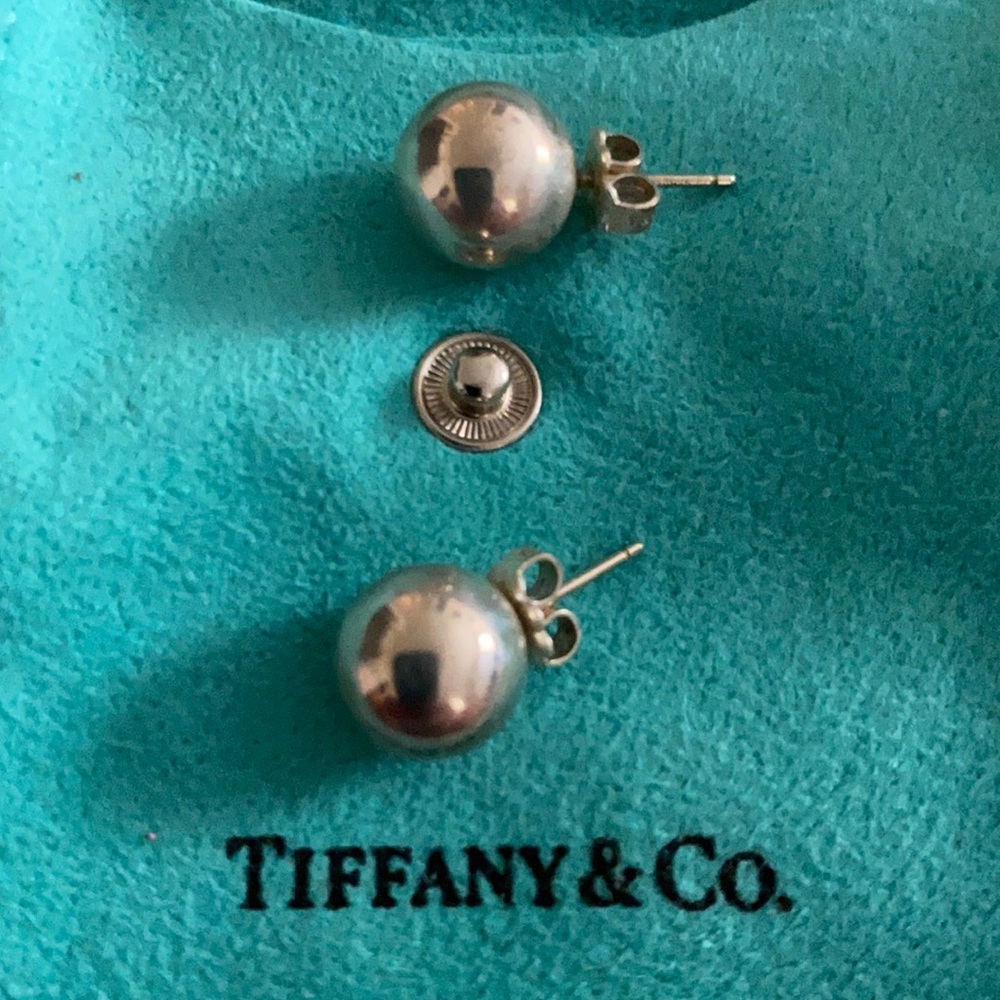 Tiffany & Co Silver Ball Earrings